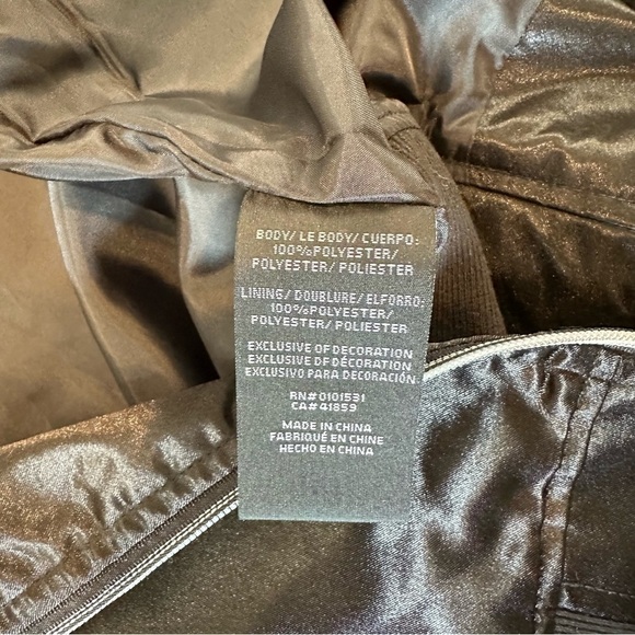 Star Wars Satin Jacket Tie Fighter Full Zip Bomber Jacket Stitch Logo Youth XL - Picture 8 of 13